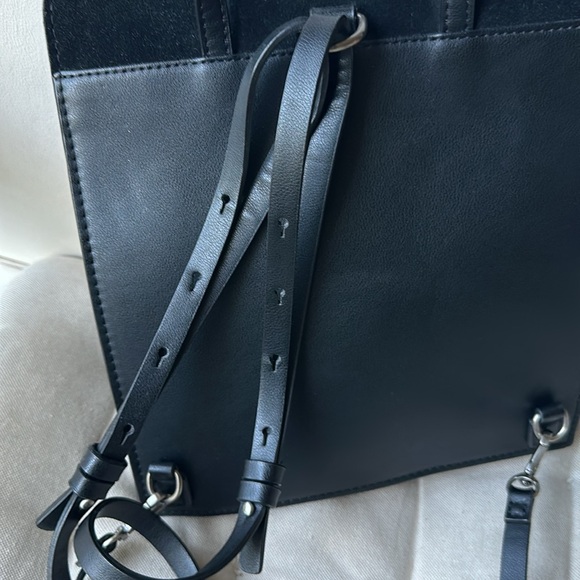 ZARA Woman Leather and Suede Thing Bagpack - Picture 5 of 5